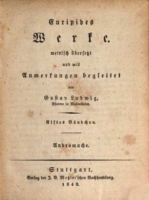 Werke, 11. Andromache