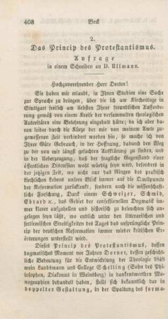 408-411 Das Princip des Protestantismus