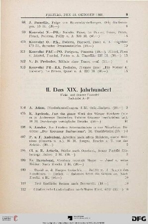 II. Das XIX. Jahrhundert (Nr. 104-220)