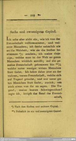 Sechs und zwanzigstes Capitel
