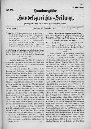 No. 46. 26. November 1870