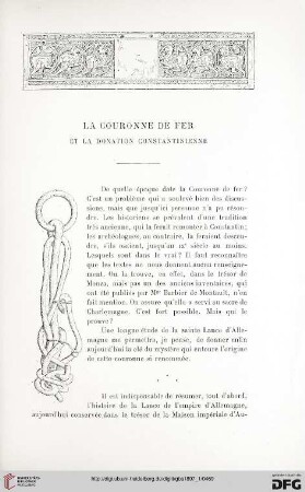 3. Pér. 17.1897: La Couronne de fer et la donation constantinienne
