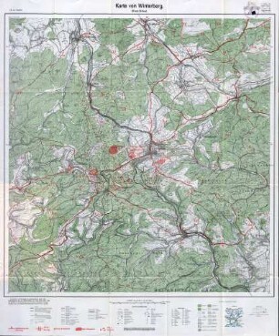 Reichskarte: (4cm-Karte) Karte von Winterberg (Kreis Brilon)
