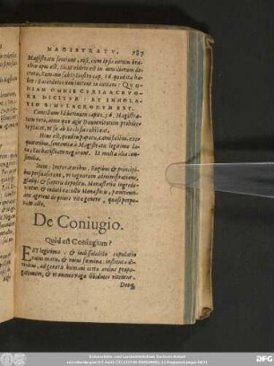 De Coniugio.