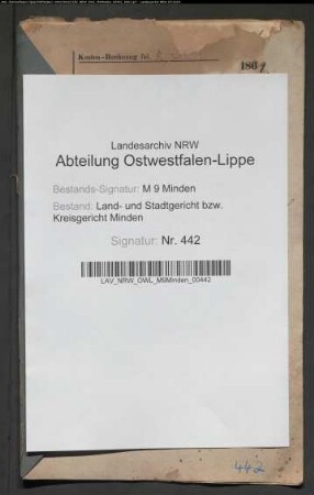 Sonstige: Bruns, Johann-Christian; Sonstige: Bruns, Louise-Christine, geb. Vogeler: