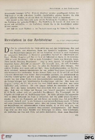 11.1919: Revolution in der Architektur