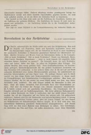 11.1919: Revolution in der Architektur