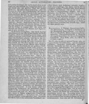 Strombeck, F. K. v.: Staatswissenschaftliche Mittheilungen. H. 1-2. Braunschweig: Vieweg, 1831