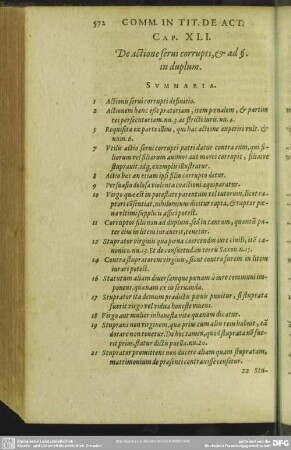 Cap. XLI. De actione servi corrupti, & ad §. in duplum
