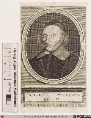 Bildnis Pierre Dupuy (lat. Petrus Puteanus)