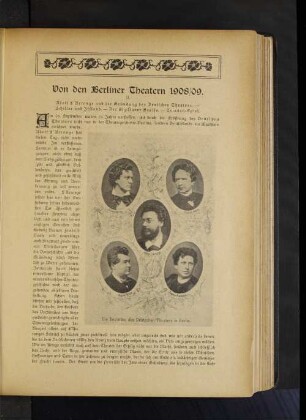 Von den Berliner Theatern 1908/09