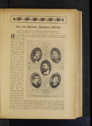 Von den Berliner Theatern 1908/09