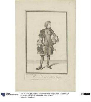 Homme de qualité en habit d'espée
