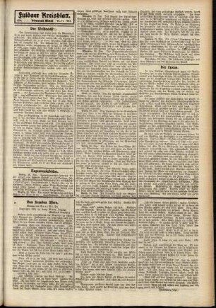 Vierte Ausgabe vom Samstag, den 29. November 1913.