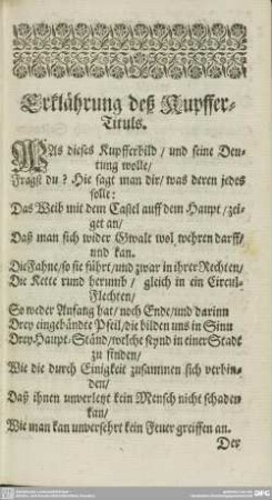 Erklährung deß Kupffer-Tituls.