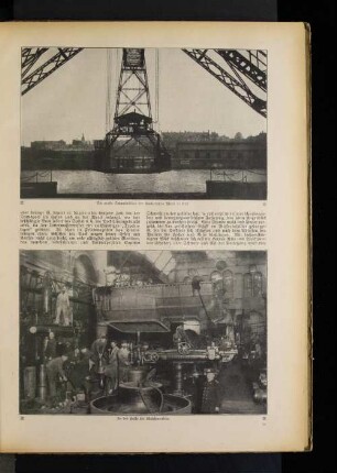 Die große Schwebefähre der Kaiserlichen Werft in Kiel.