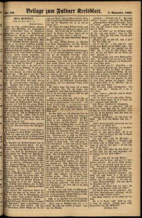 Zweite Ausgabe vom Samstag, den 05. November 1892.