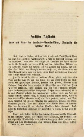 Geschichte Italiens von der Gründung der regierenden Dynastien bis zur Gegenwart, 2,1. Vom Januar 1848 bis zur ersten Niederlage Karl Alberts und zur Unterwerfung Siciliens