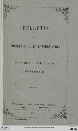 4: Bulletin de la Société pour la Conservation des Monuments Historiques d'Alsace