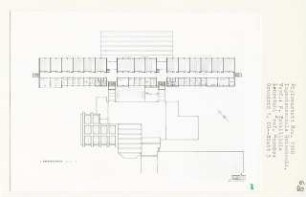 Ingenieurschule Griechenland (Diplomarbeit bei Bernhard Hermkes): Grundriss 1. Obergeschoss 1:200