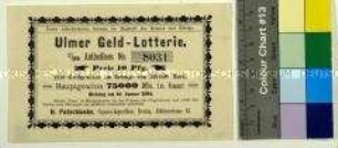 Anteillos für die Ulmer Geld-Lotterie