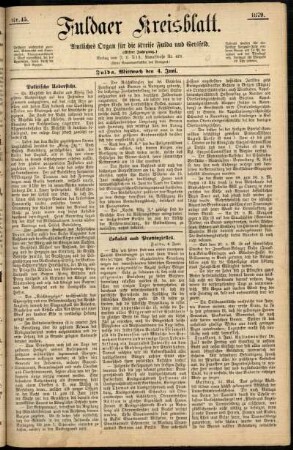 Ausgabe vom Mittwoch, den 04. Juni 1879.