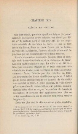 Chapitre XIV. Saigon et Cholon