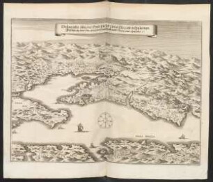 Delineatio Situsve Provinciae circa Clissam & Spalatum. Abbildung oder Situation der Landschafft umb Clissa und Spalato.