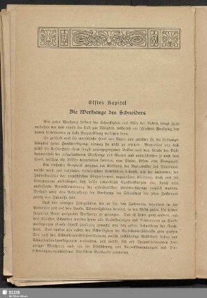 Elftes Kapitel. Die Werkzeuge des Schneiders