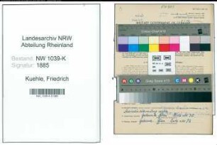 Entnazifizierung Friedrich Kuehle , geb. 27.02.1905 (Masseur)