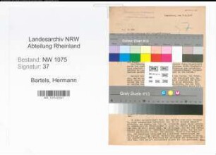 Entnazifizierung Hermann Bartels , geb. 00.00.0000 (Architekt)