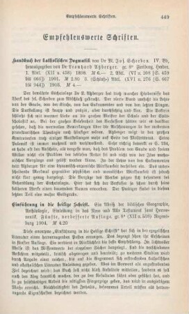 449-467 Empfehlenswerthe Schriften
