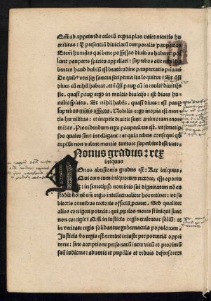 Nonus gradus: rex iniquus