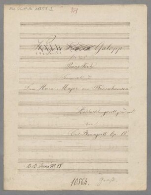 Krieger-Galopp, pf, op. 18 - BSB Mus.Schott.Ha 11257-2