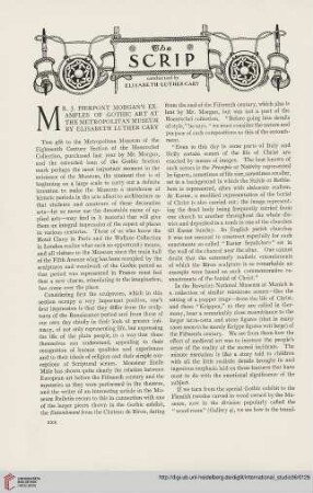 36.1908/09(1909) = Nr. 141: Mr. J. Pierpont Morgan's examples of gothic art at the Metropolitan Museum