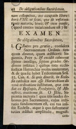 48-59, Examen