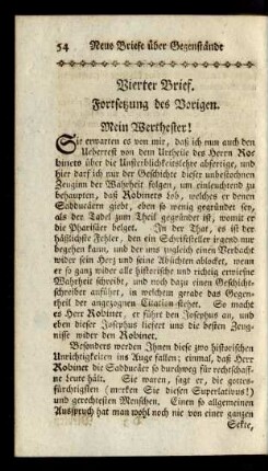 Vierter Brief. Fortsetzung des Vorigen