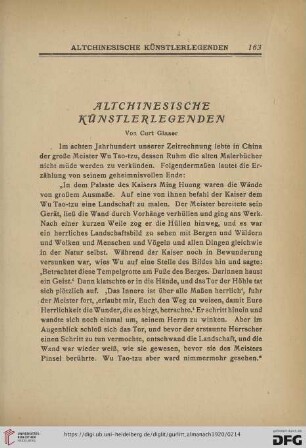 Altchinesische Künstlerlegenden
