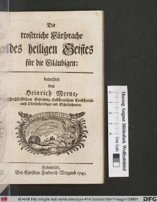 Die trostreiche Fürsprache des heiligen Geistes für die Gläubigen