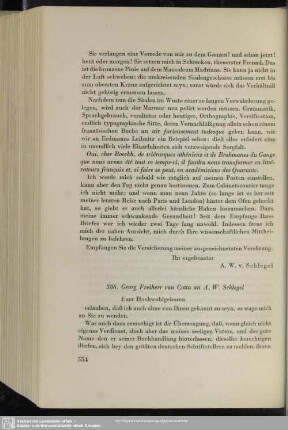 Johann Georg Cotta von Cottendorf an August Wilhelm von Schlegel, Stuttgart, 04.06.1841
