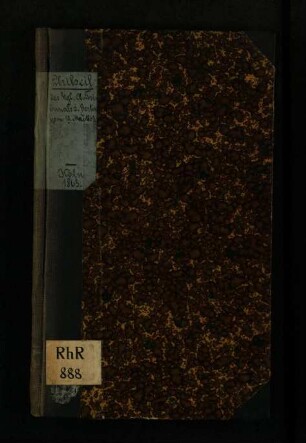 Das Urtheil des K. Obertribunals zu Berlin vom 19. Mai 1863 und seine Auffassung der rechtlichen Stellung der Kirchenfabriken