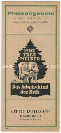 Melkmaschinen der Firma Pine Tree Milker