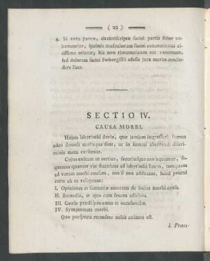 Sectio IV. Causa Morbi