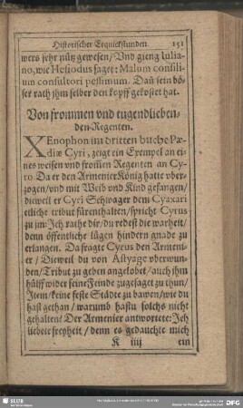 Von frommen und tugendliebenden Regenten