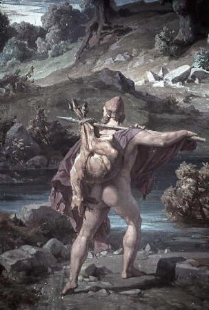 Odysseus bei der Jagd auf Circes Insel