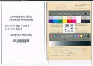 Entnazifizierung Heinrich Burgholz , geb. 01.02.1920 (Angestellter)