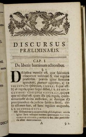 Discursus Præliminaris.