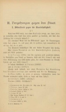 H. Vergehungen gegen den Staat