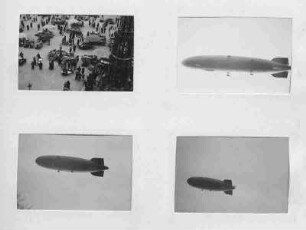 "Tebe" Kleinbild-Album für Leica Nr. 12 - Zeppelin LZ 127 "Graf Zeppelin" über dem Hauptmarkt (wahrscheinlich Deutschlandfahrt zusammen mit LZ 129 "Hindenburg" vom 26.-29.3.1936)