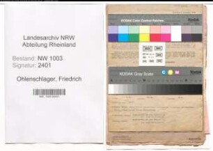 Entnazifizierung Friedrich Ohlenschlager , geb. 17.07.1900 (Kaufmann)